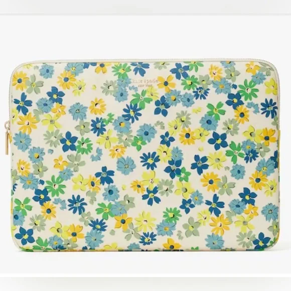Kate Spade Spencer floral medley universal laptop sleeve - Picture 4 of 7